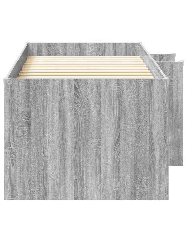 Letto Alto per Bambini 2 pcs Sonoma grigio 193 x 96,1 x 68,5 cm
