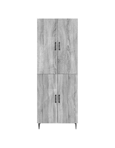 Set di armadi 2 pcs Sonoma grigio 66 x 34,5 x 89,5 cm