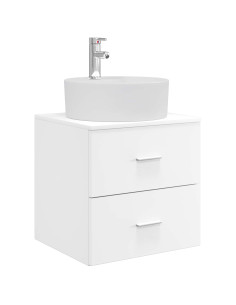 Mobile Lavabo da Parete Bianco 49,5 x 44,5 x 65 cm