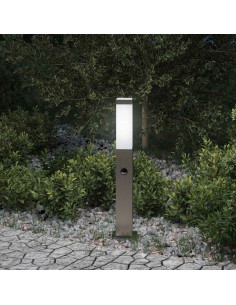Lampada a paletto con sensore 50 cm Acciaio Inox IP44