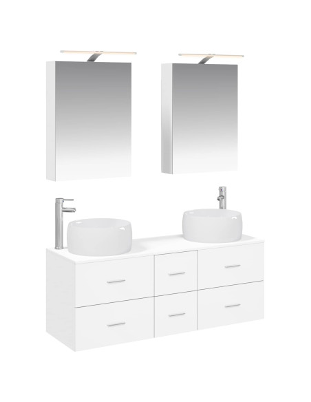 Set di mobili per il bagno 5 pcs Bianco