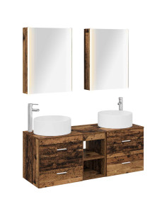 Set di mobili per il bagno 5 pcs Legno antico