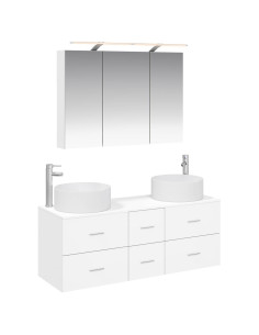 Set di mobili per il bagno 4 pcs Bianco
