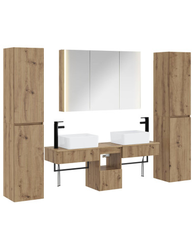 Set di mobili per il bagno 6 pcs Rovere Artigianale