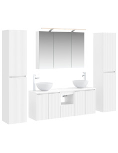 Set di mobili per il bagno 6 pcs Bianco