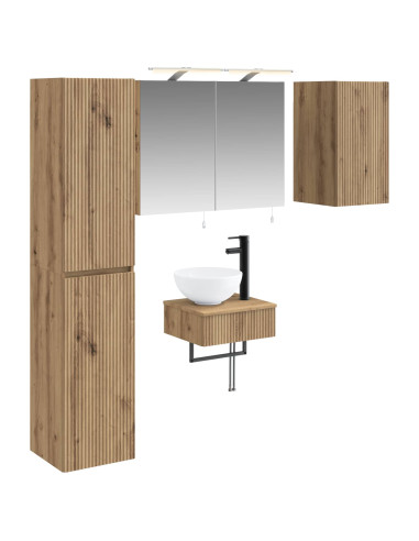 Set di mobili per il bagno 5 pcs Rovere Artigianale