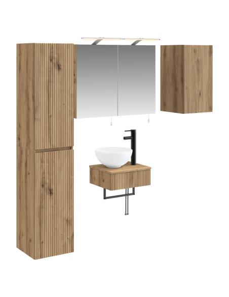 Set di mobili per il bagno 5 pcs Rovere Artigianale