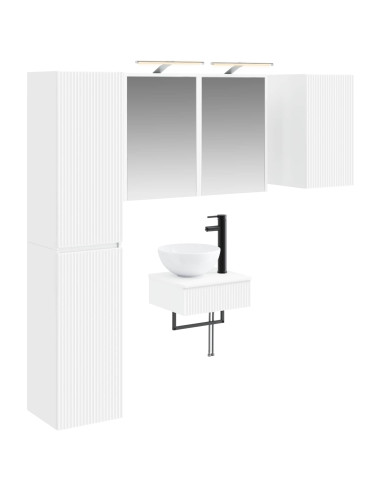 Set di mobili per il bagno 5 pcs Bianco