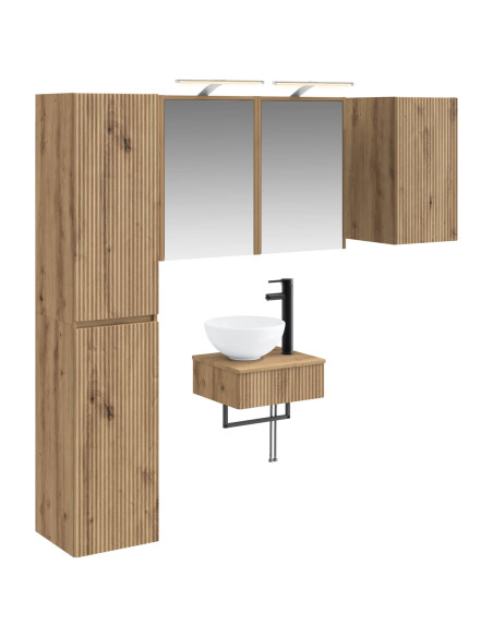 Set di mobili per il bagno 5 pcs Rovere Artigianale