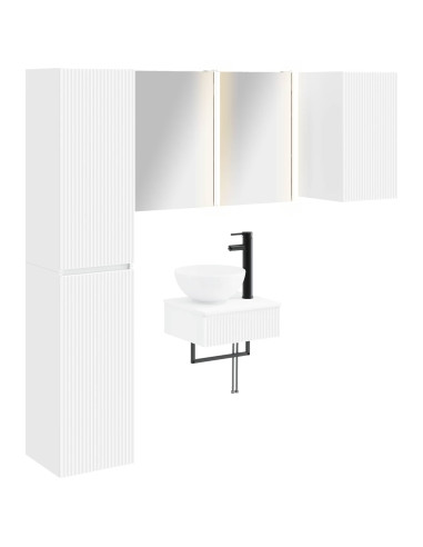 Set di mobili per il bagno 5 pcs Bianco