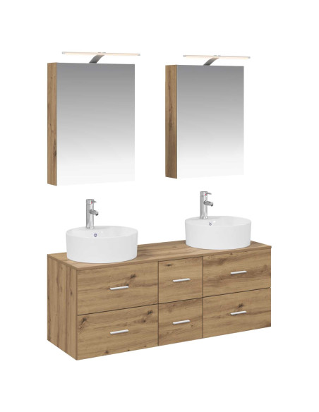 Set di mobili per il bagno 5 pcs Rovere Artigianale