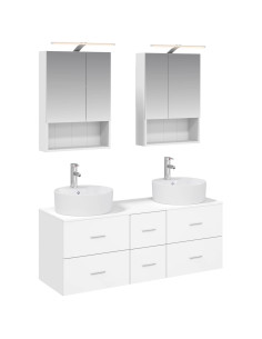 Set di mobili per il bagno 5 pcs Bianco