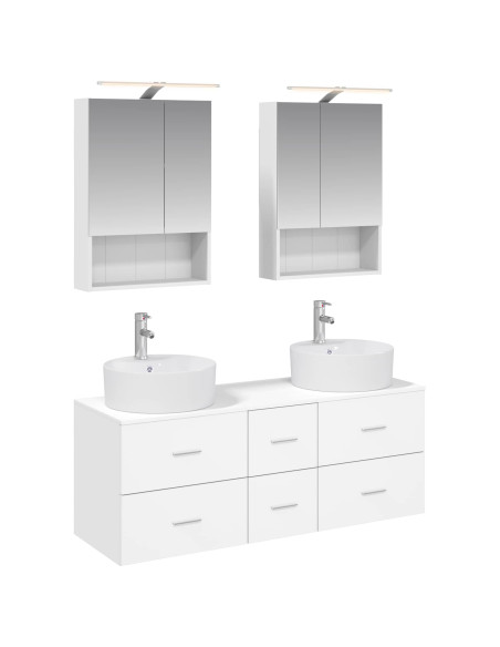 Set di mobili per il bagno 5 pcs Bianco