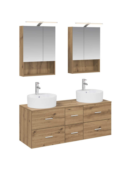 Set di mobili per il bagno 5 pcs Rovere Artigianale