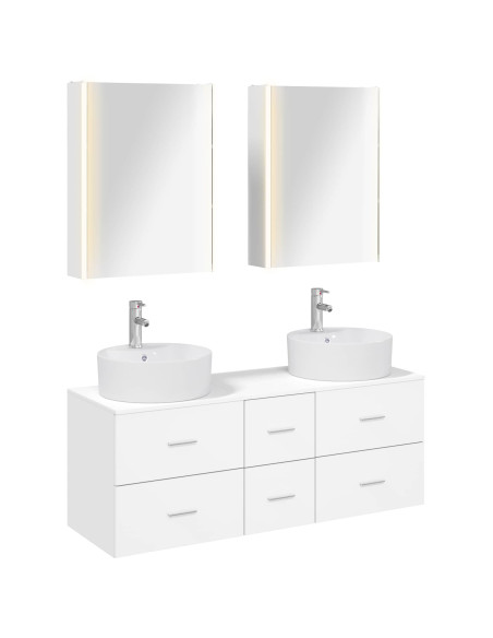 Set di mobili per il bagno 5 pcs Bianco