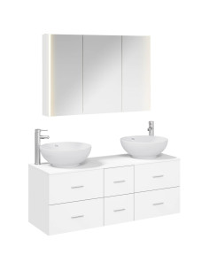 Set di mobili per il bagno 4 pcs Bianco