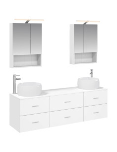 Set di mobili per il bagno 5 pcs Bianco
