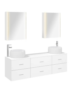 Set di mobili per il bagno 5 pcs Bianco