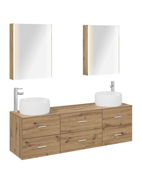 Set di mobili per il bagno 5 pcs Rovere Artigianale