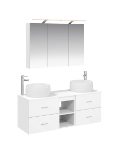 Set di mobili per il bagno 4 pcs Bianco