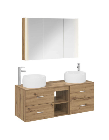 Set di mobili per il bagno 4 pcs Rovere Artigianale
