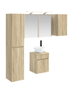 Set di Armadi da Bagno 5 pcs Rovere Sonoma 43 x 16 x 62,5 cm