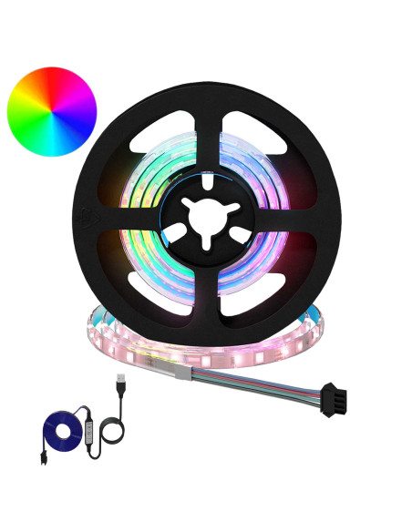 Striscia LED 12 pcs Nero e trasparente 550 mm Rame e plastica