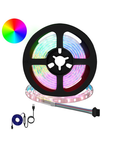 Striscia LED 12 pcs Nero e trasparente 1300 mm Rame e plastica