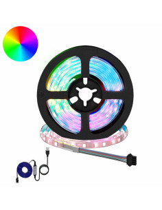 Striscia LED 12 pcs Nero e trasparente 950 mm Rame e plastica