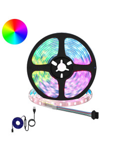 Striscia LED 12 pcs Nero e trasparente 4000 mm Rame e plastica