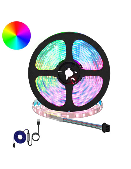Striscia LED 12 pcs Nero e trasparente 5100 mm Rame e plastica