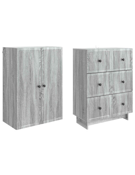 Set di armadi 2 pcs 66 x 34,5 x 90 cm Legno ingegnerizzato