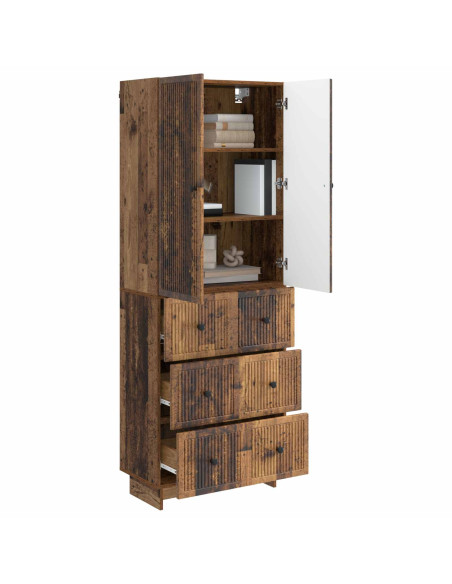 Set di armadi 2 pcs 66 x 34,5 x 90 cm Legno ingegnerizzato