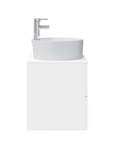 Mobile Lavabo da Parete Bianco 49,5 x 44,5 x 65 cm