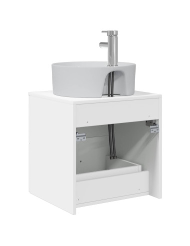 Mobile Lavabo da Parete Bianco 49,5 x 44,5 x 65 cm