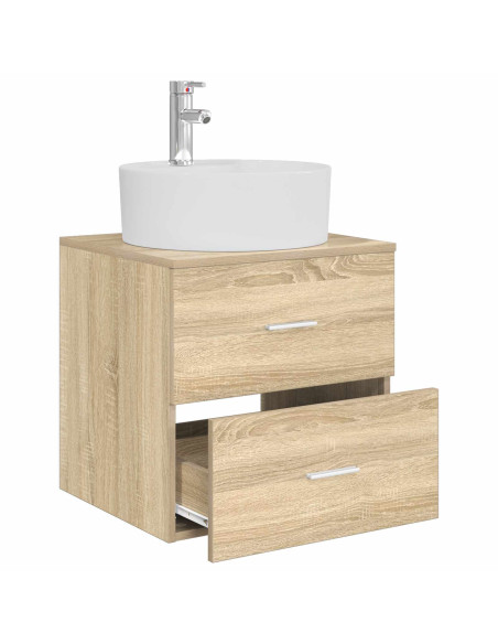 Mobile Lavabo da Parete Rovere Sonoma 49,5 x 44,5 x 65 cm