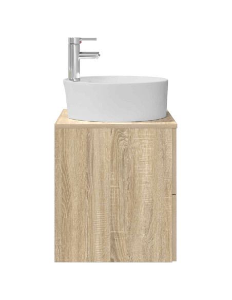 Mobile Lavabo da Parete Rovere Sonoma 49,5 x 44,5 x 65 cm
