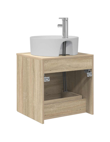 Mobile Lavabo da Parete Rovere Sonoma 49,5 x 44,5 x 65 cm