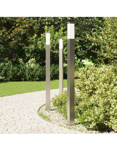 Lampioni a palo 3 pz 110 cm Acciaio Inox IP44
