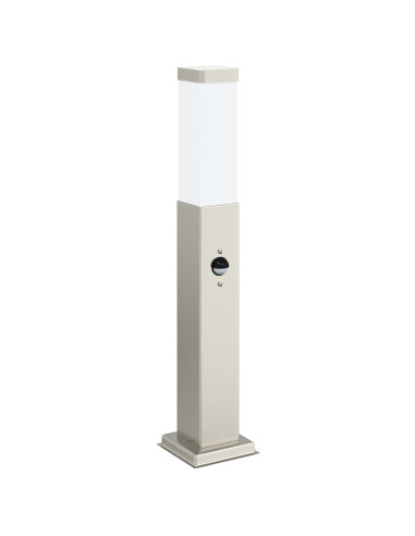 Lampada a paletto con sensore 50 cm Acciaio Inox IP44