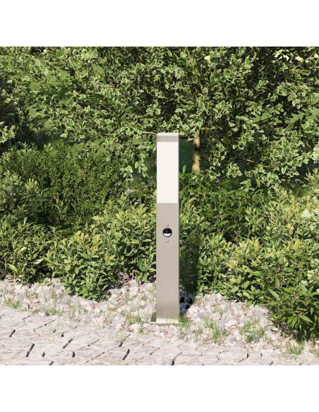 Lampada a paletto con sensore 50 cm Acciaio Inox IP44