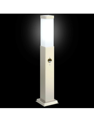Lampada a paletto con sensore 50 cm Acciaio Inox IP44
