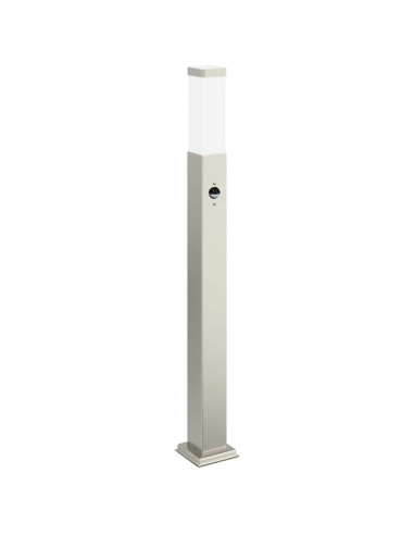 Lampada a paletto con sensore 80 cm Acciaio Inox IP44
