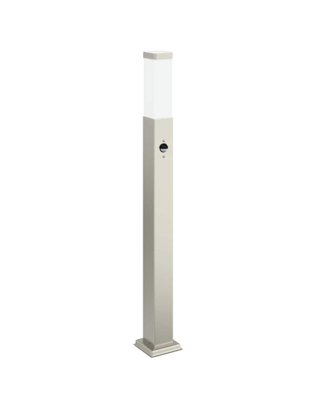 Lampada a paletto con sensore 80 cm Acciaio Inox IP44