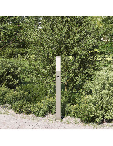 Lampada a paletto con sensore 80 cm Acciaio Inox IP44
