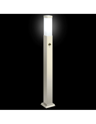 Lampada a paletto con sensore 80 cm Acciaio Inox IP44