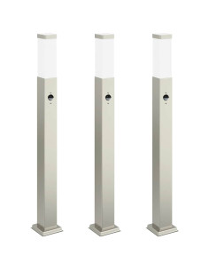 Lampioni a dissuasore con sensore 3 pz 80 cm Acciaio Inox IP44 2