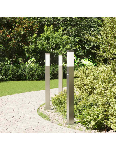 Lampioni a dissuasore con sensore 3 pz 80 cm Acciaio Inox IP44