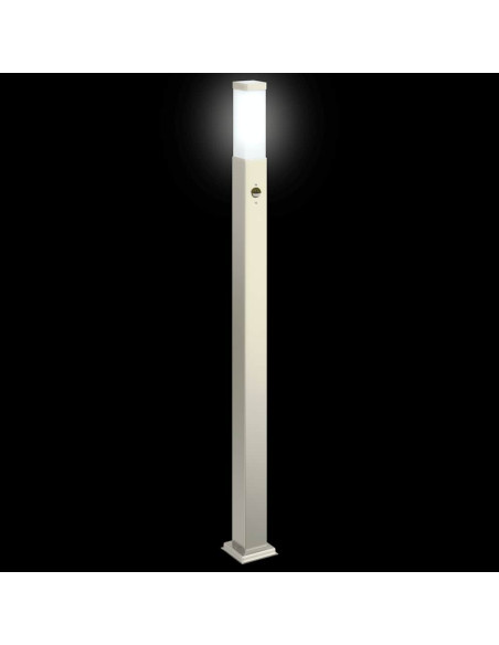Lampada a paletto con sensore 110 cm Acciaio Inox IP44
