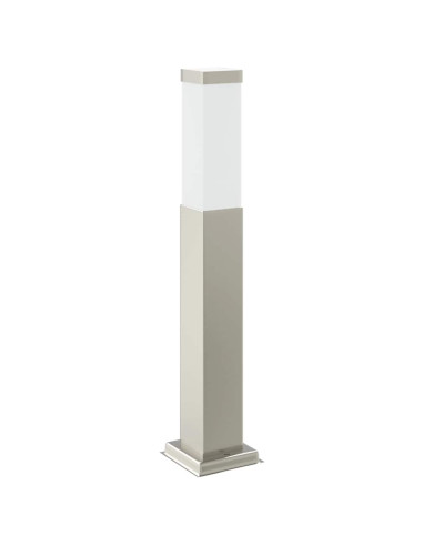 Lampada a paletto con presa elettrica 50 cm Acciaio Inox IP44